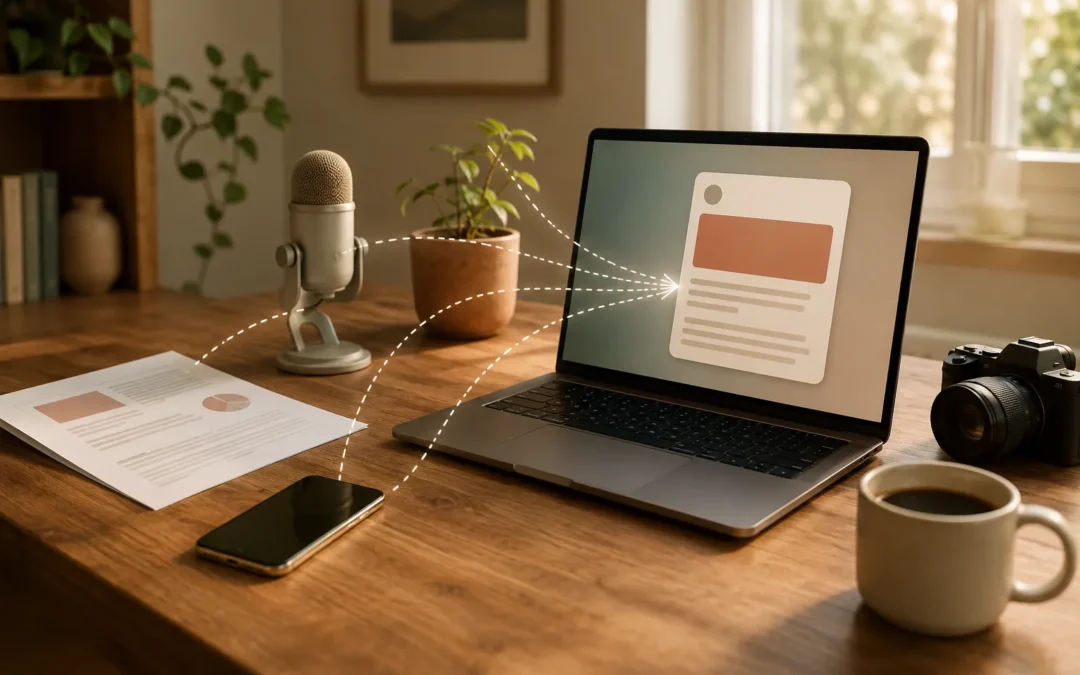 Wie ich aus PDFs, Sprachnachrichten und Texten LinkedIn-Posts mache